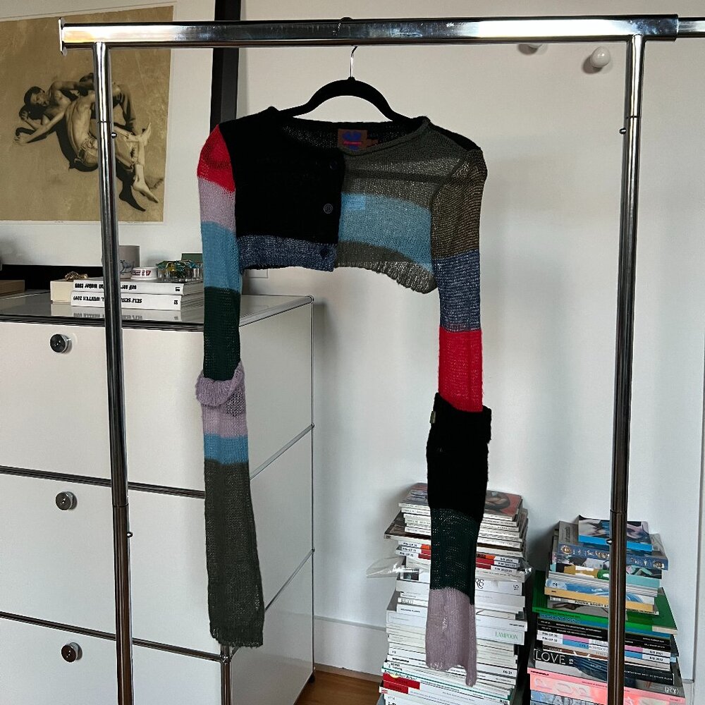 Marc Jacobs Heavn Mini Cropped Striped Cardigan